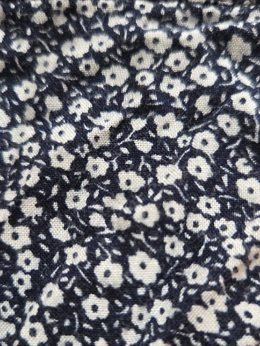 Daniel Hechter Navy and White Floral Skirt